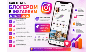 Как стать блогером в Instagram с нуля в 2026 — честный гайд без розовых очков