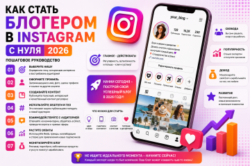 Как стать блогером в Instagram с нуля в 2026 — честный гайд без розовых очков