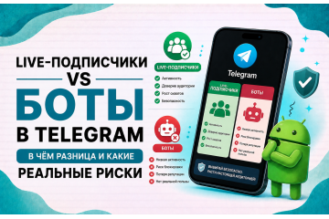 Live-подписчики vs боты в Telegram — в чём разница и какие реальные риски