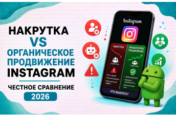 Накрутка vs органическое продвижение Instagram — честное сравнение 2026