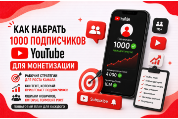 Як набрати 1000 підписників YouTube для монетизації - що реально працює у 2026