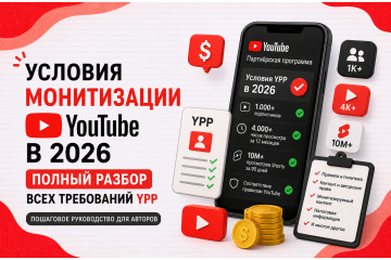Умови монетизації YouTube у 2026 - повний розбір всіх вимог YPP