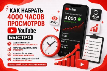 Как набрать 4000 часов просмотров
