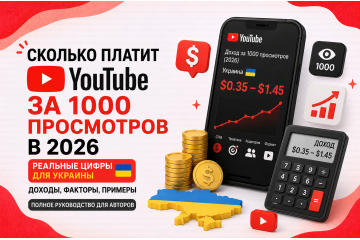 Сколько платит YouTube за 1000 просмотров - 2026 Сколько платит YouTube за 1000 просмотров - 2026