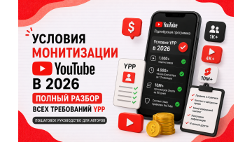 Условия монетизации YouTube в 2026 - полный разбор всех требований YPP Условия монетизации YouTube в 2026 - полный разбор всех требований YPP