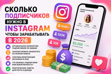 Сколько подписчиков нужно в Instagram чтобы зарабатывать в 2026 — реальные пороги