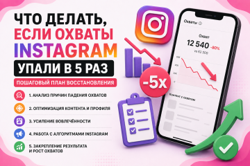 Что делать если охваты Instagram упали в 5 раз — пошаговый план восстановления Что делать если охваты Instagram упали в 5 раз — пошаговый план восстановления