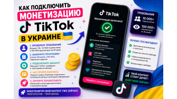 Как подключить монетизацию TikTok в Украине в 2026 — пошаговый гайд по всем доступным инструментам