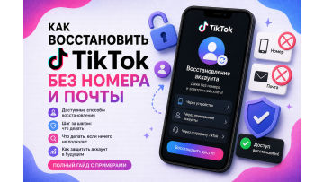 Як відновити акаунт TikTok без номера телефону і пошти у 2026