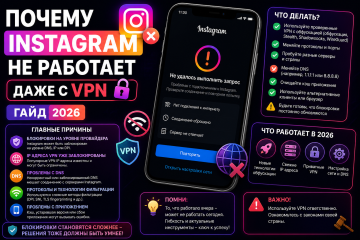 Почему Instagram не работает даже с VPN — полный гайд 2026