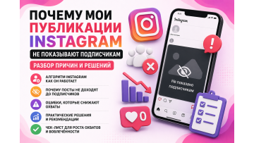 Почему мои публикации Instagram не показывают подписчикам — разбор причин и решений