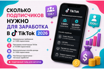 Сколько подписчиков нужно для заработка в TikTok 2026 — реальные пороги по каждому способу