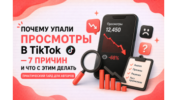 Почему упали просмотры в TikTok — 7 причин и что с этим делать