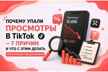 Почему упали просмотры в TikTok — 7 причин и что с этим делать