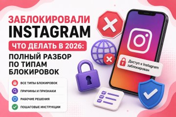 Заблокировали Instagram — что делать в 2026: полный разбор по типам блокировок
