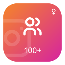 Пакет жіночих підписників Instagram 100 шт