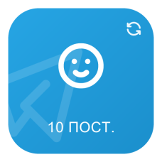 Автореакції Telegram на 10 нових постів