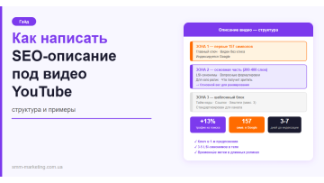 Как написать SEO-описание под видео YouTube — структура Как написать SEO-описание под видео YouTube — структура