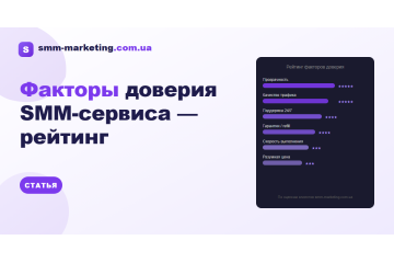 Рейтинг факторов доверия SMM-сервиса — что проверять Рейтинг факторов доверия SMM-сервиса — что проверять