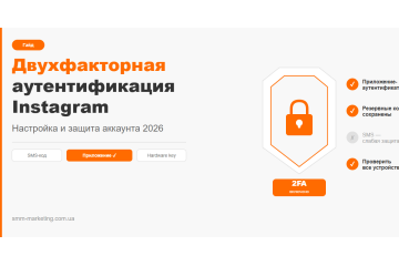 Двухфакторная аутентификация Instagram: настройка 2026 Двухфакторная аутентификация Instagram: настройка 2026