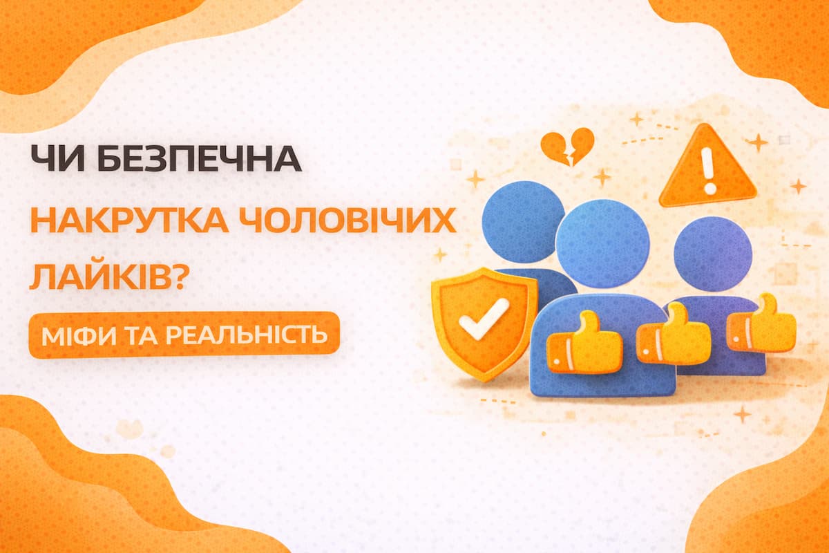 Чи безпечна накрутка чоловічих лайків? Міфи та реальність