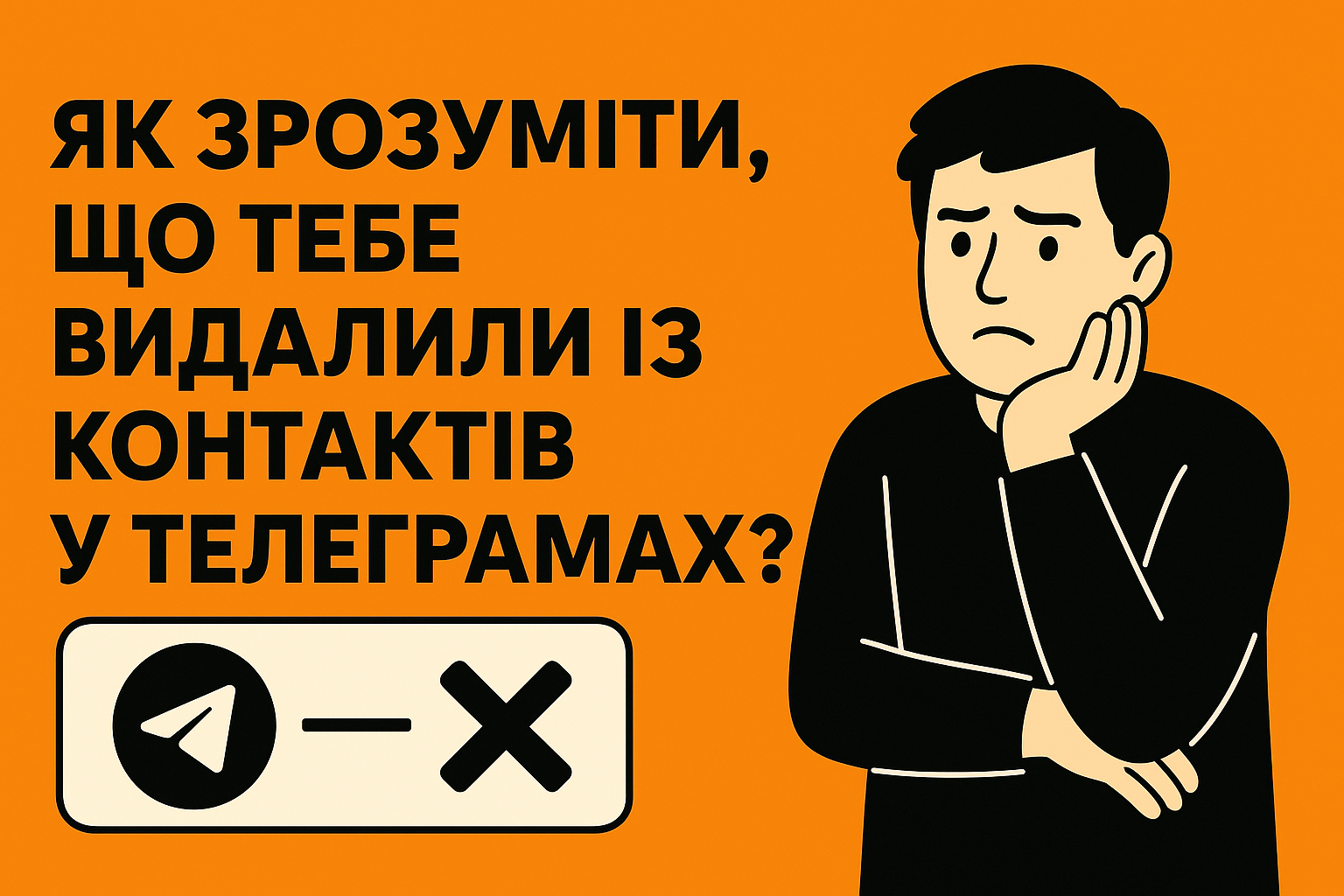 Як зрозуміти, що тебе видалили із контактів у телеграмах?