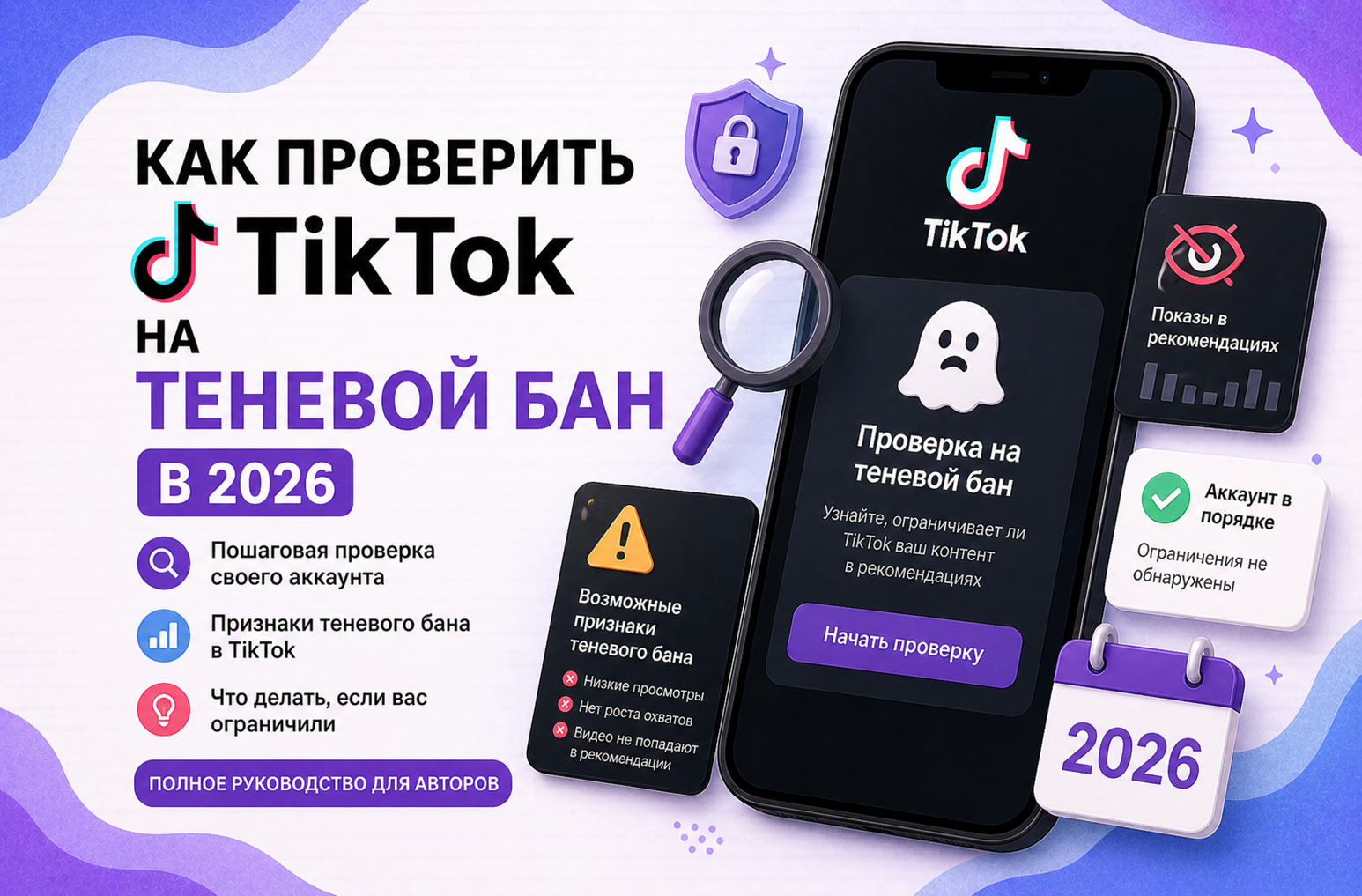 Как проверить TikTok на теневой бан в 2026 — честный разбор с признаками и инструментами