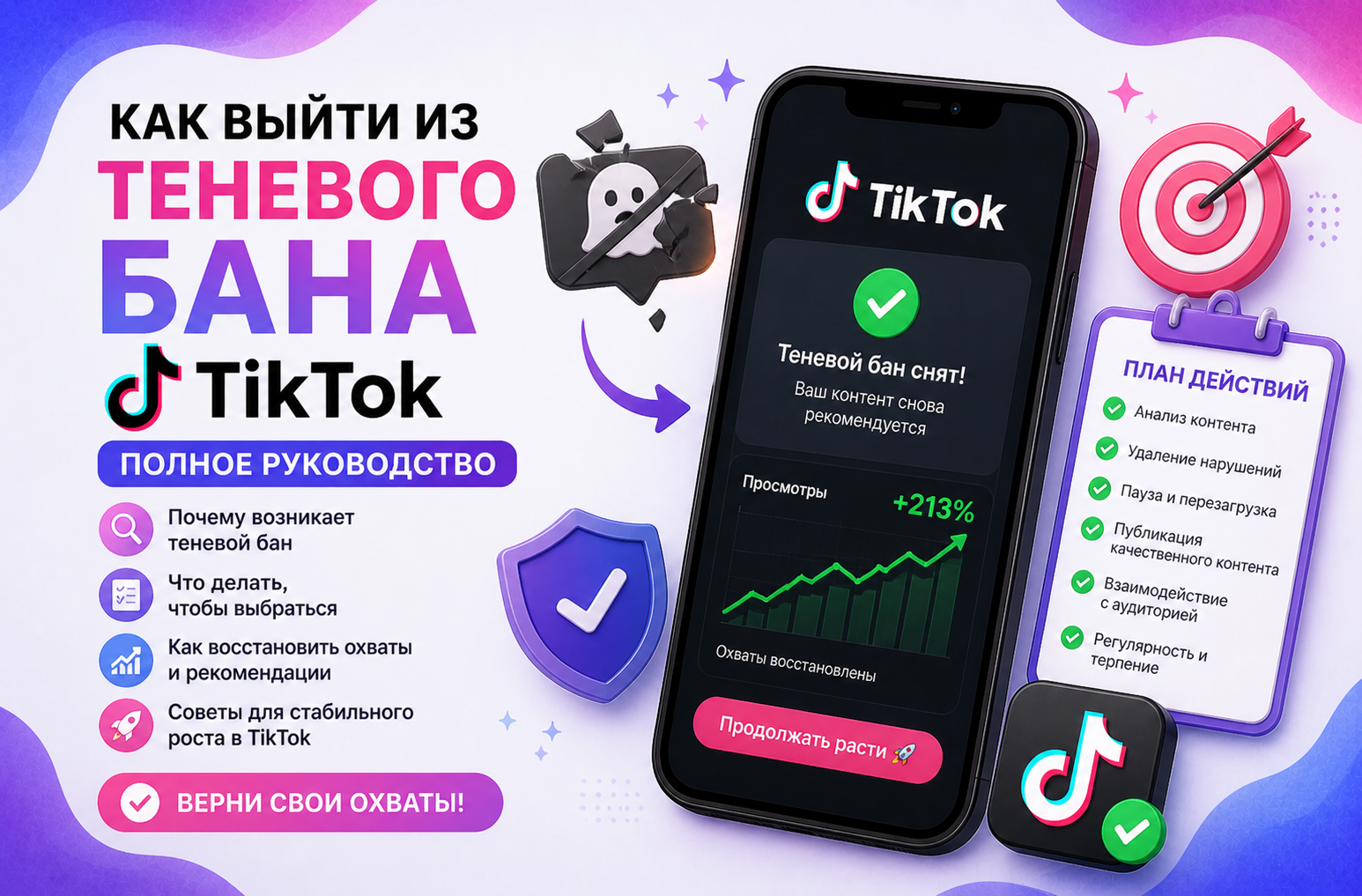 Как выйти из теневого бана TikTok — пошаговый план восстановления